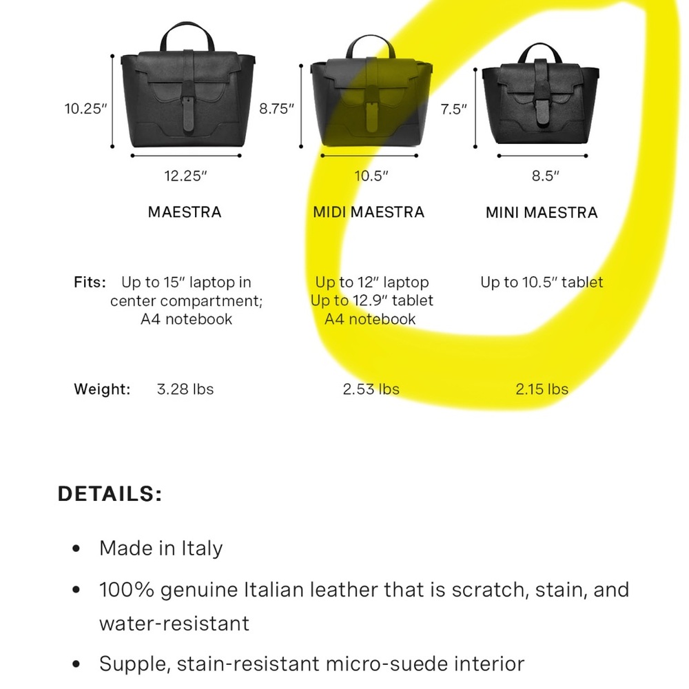 Senreve Mini Maestra. Pristine Condition! - image 8